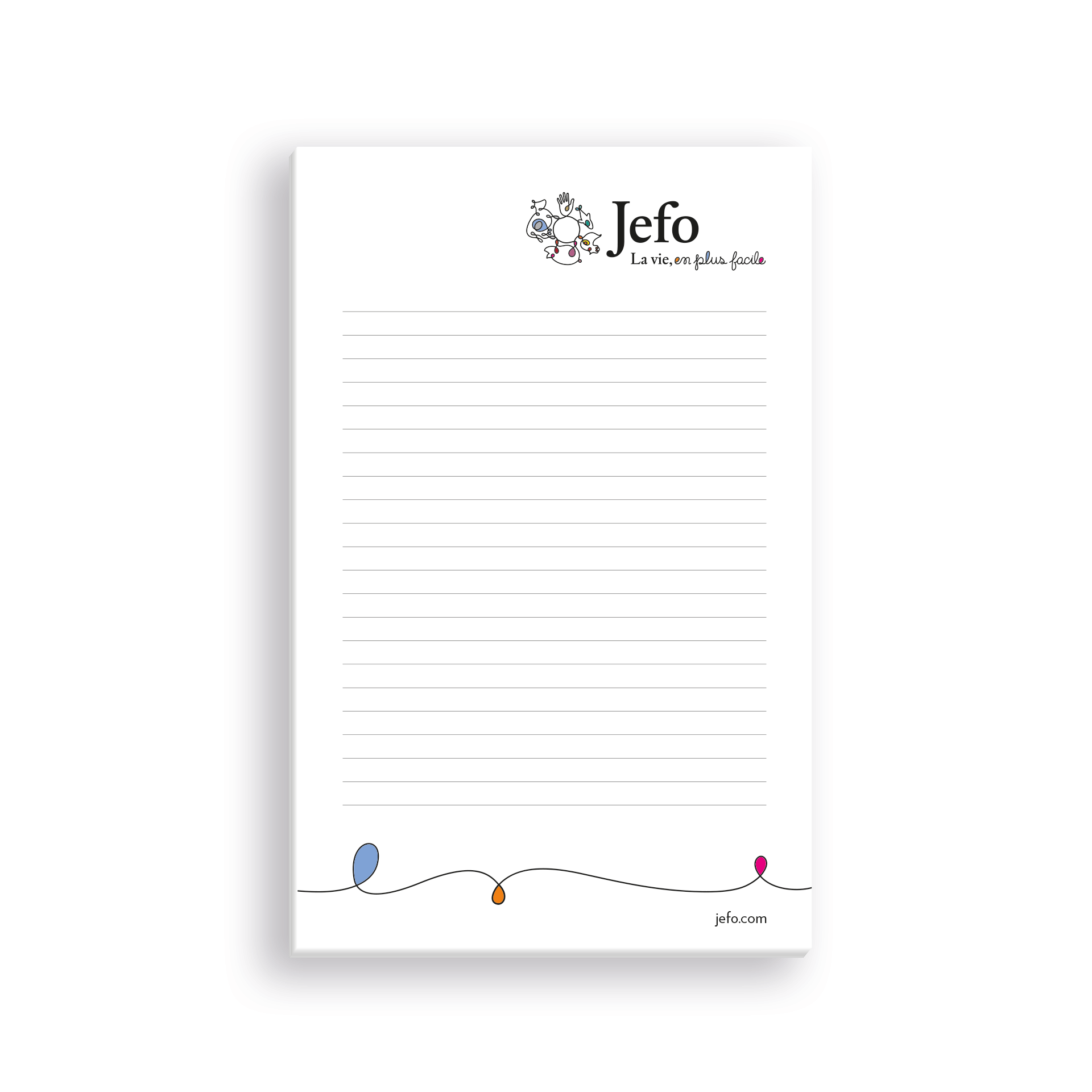 Small Notepad FR 15 Sheets (Pack of 25)